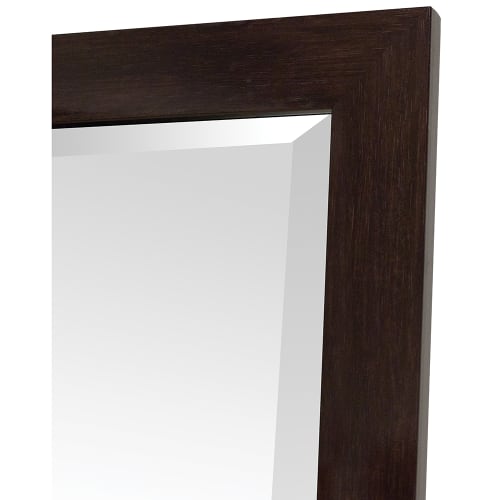 Startex ADA Beveled Desk Mirror, ADA IPE Brown, 24" X 36"